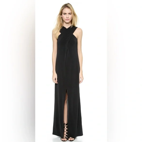 chinese dress ladies Paths Cross Maxi Dress Black / L